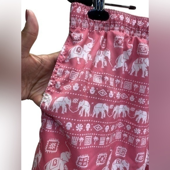 Boardies Apparel Menx L Pink Swim trunk Shorts With Elephants - Picture 4 of 6